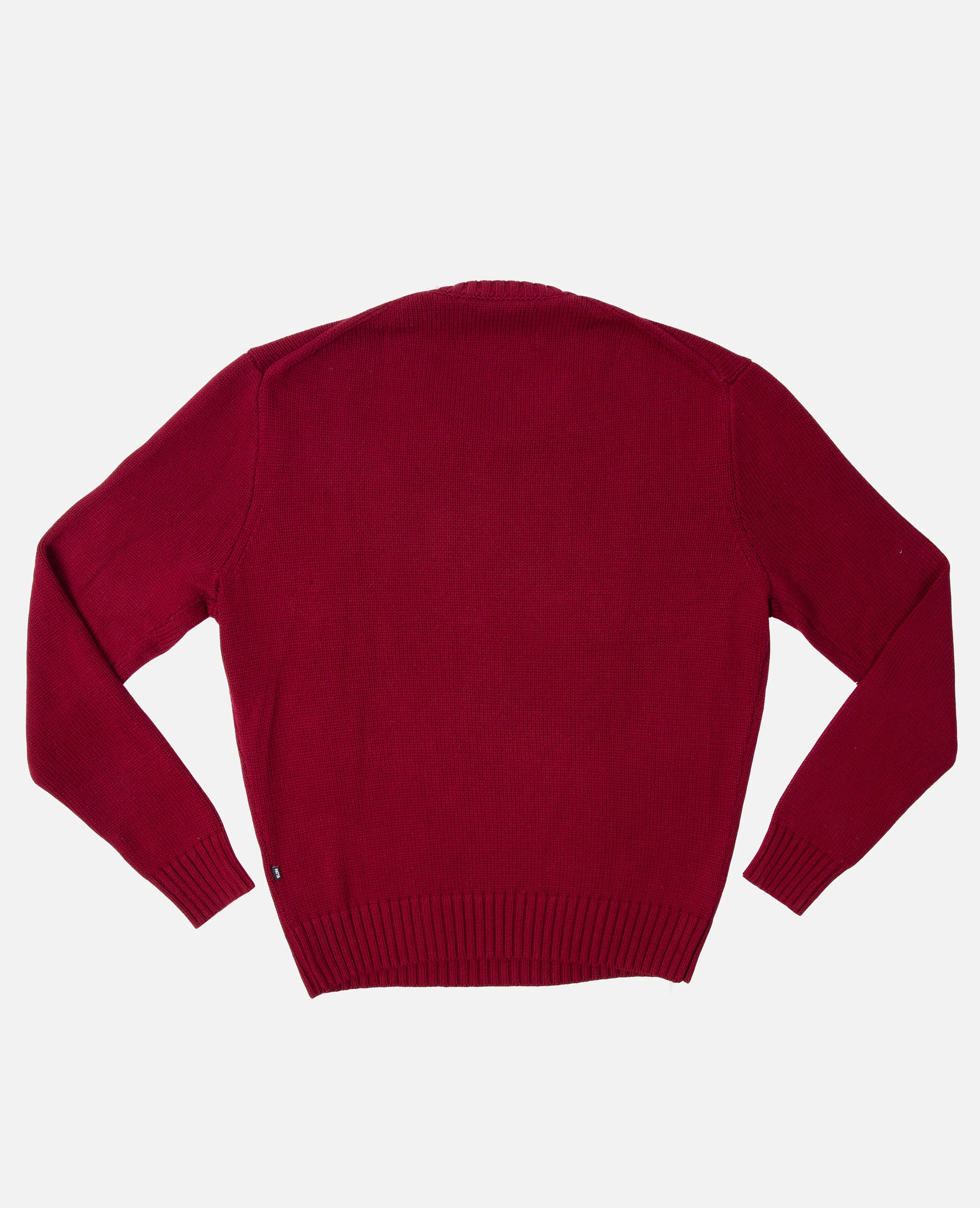 Patta University Knitted Sweater (Oxblood Red)