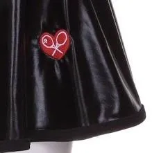 Pleather Black Tennis LOVE “O” Skirt