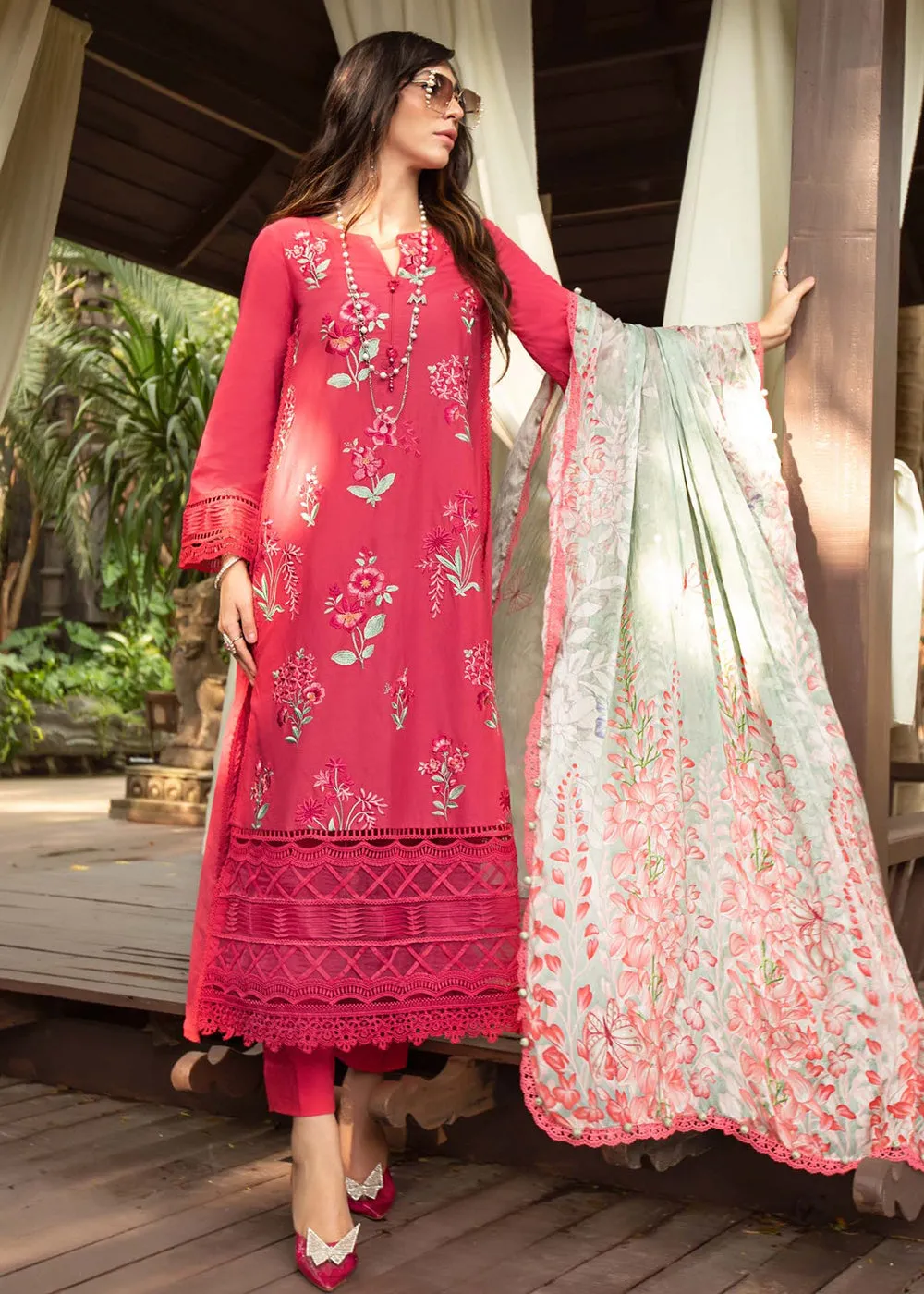 Printed Lawn Suit - Maria B - M.Prints Eid Collection 2023 - MPT-1802-A