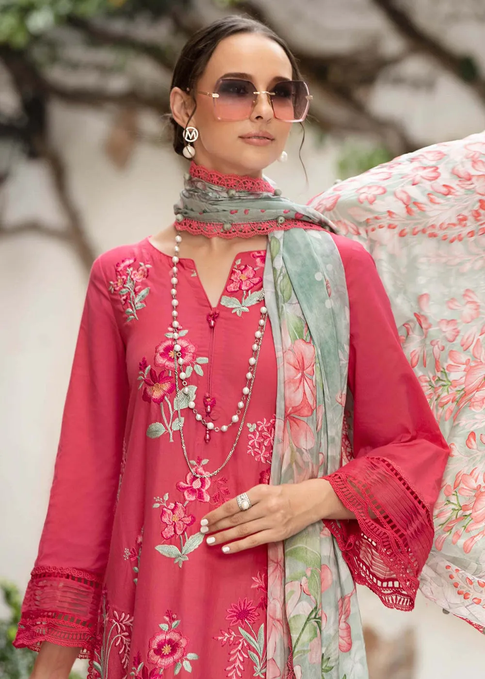 Printed Lawn Suit - Maria B - M.Prints Eid Collection 2023 - MPT-1802-A