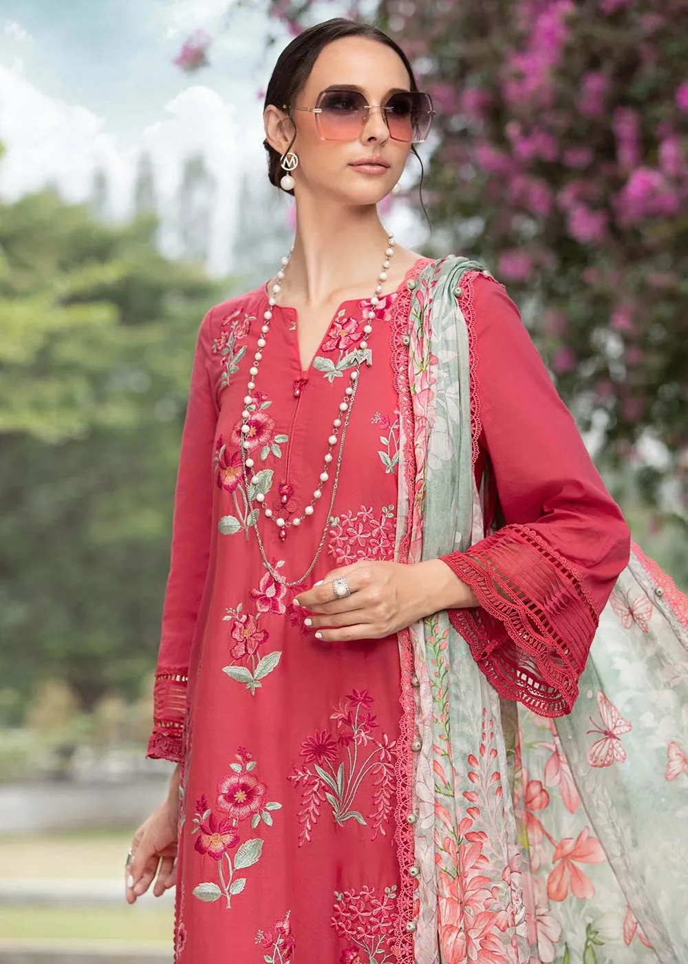 Printed Lawn Suit - Maria B - M.Prints Eid Collection 2023 - MPT-1802-A