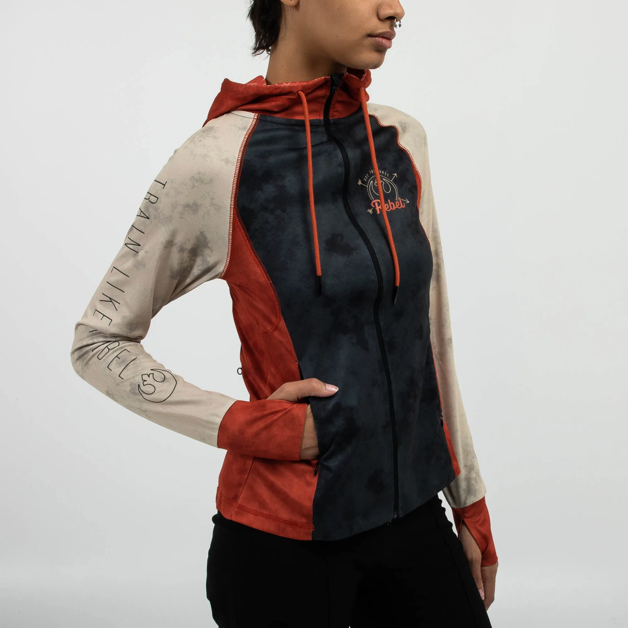 Rebel Womens Performance Zip Hoodie