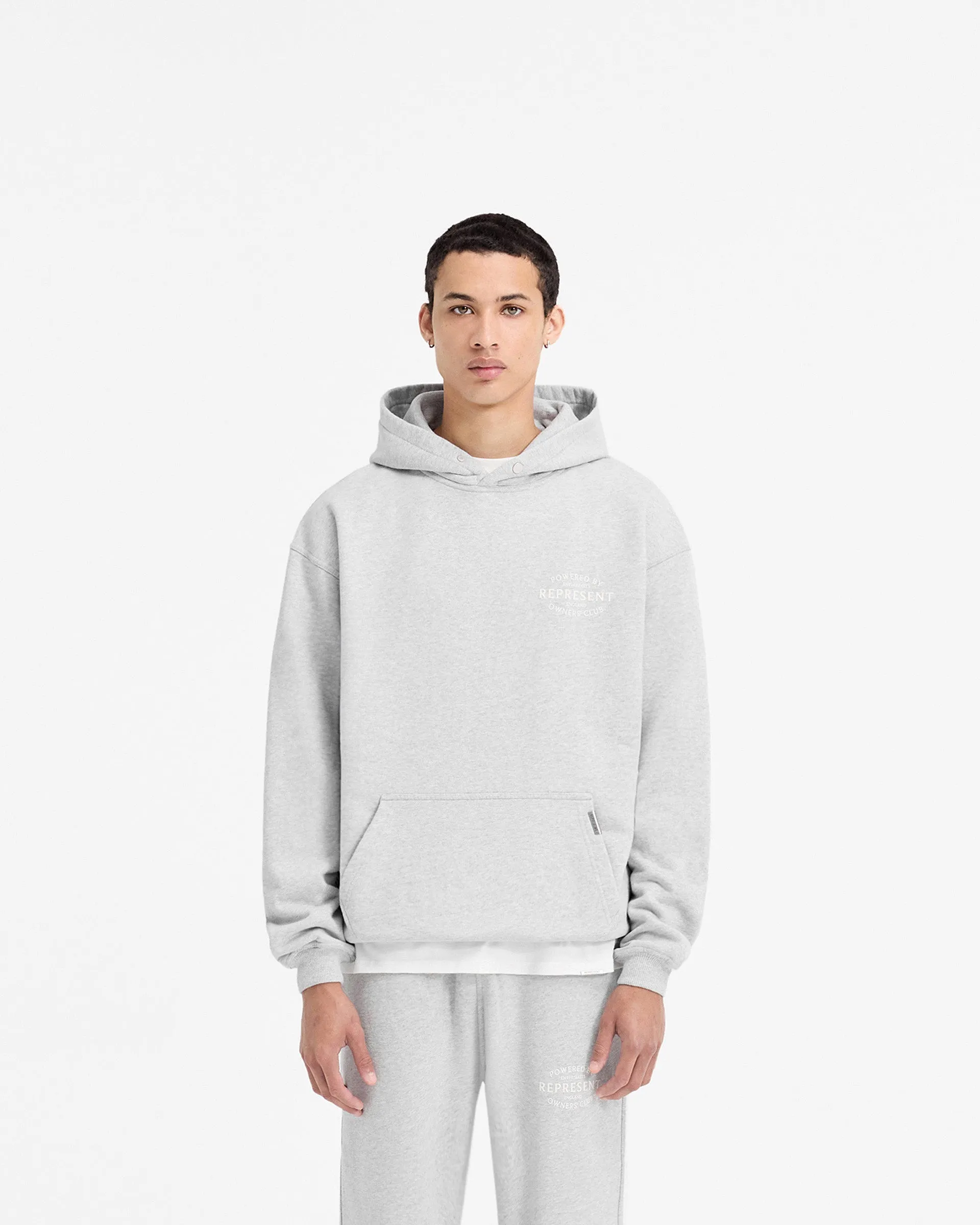 Represent Owners Club Stamp Hoodie - Ash Grey