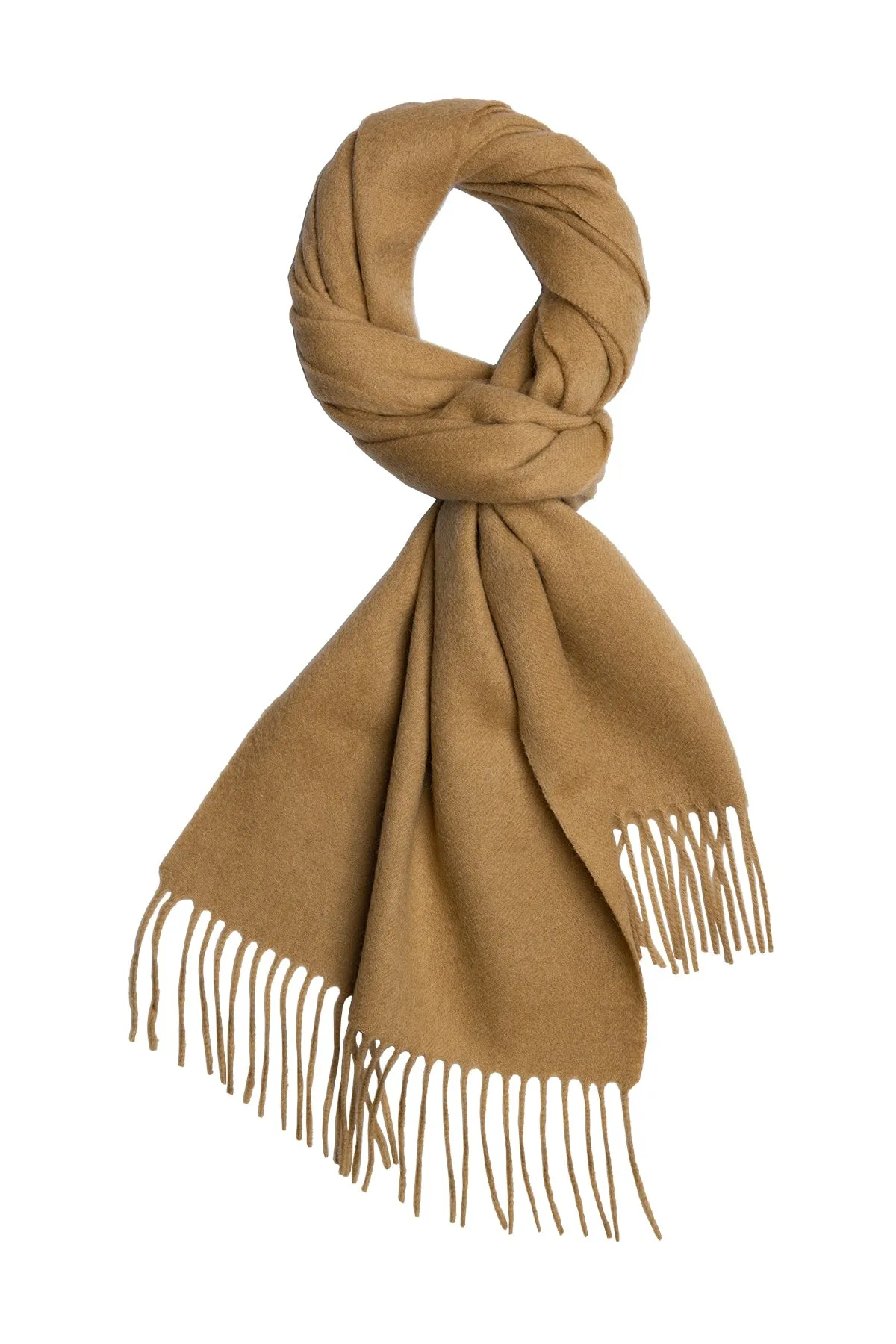 Riverhead Camel Solid Wool Scarf