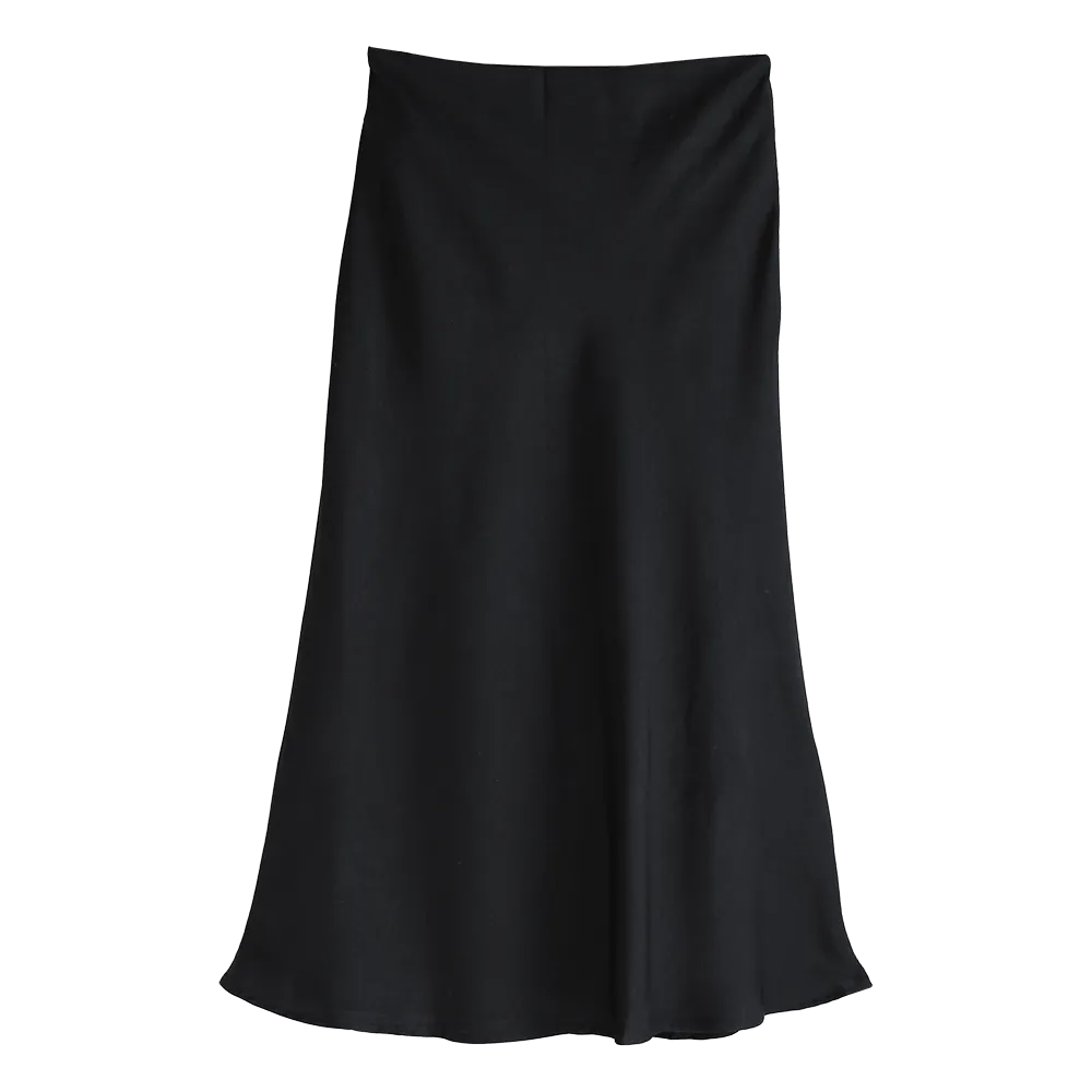 Satin Midi Skirt