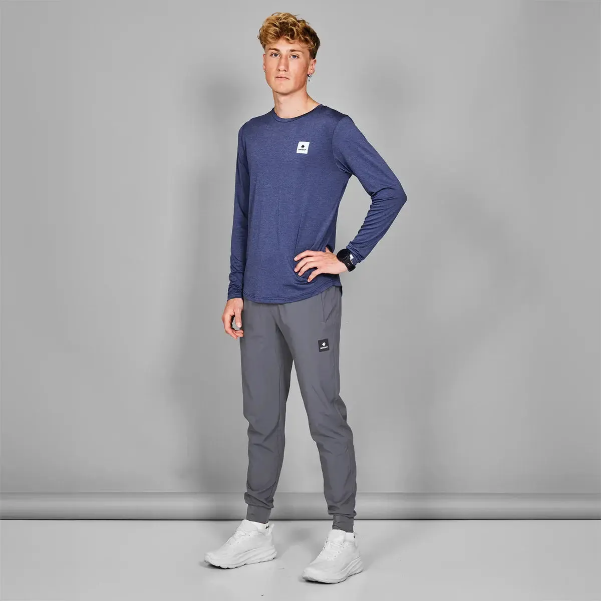 Saysky | Statement Pace Long Sleeve | Heren | Blue Melange