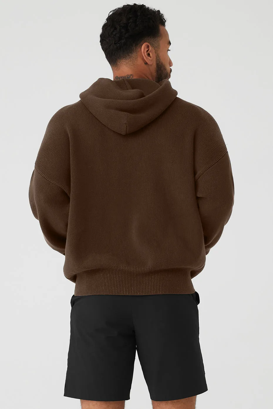 Scholar Hooded Sweater - Espresso