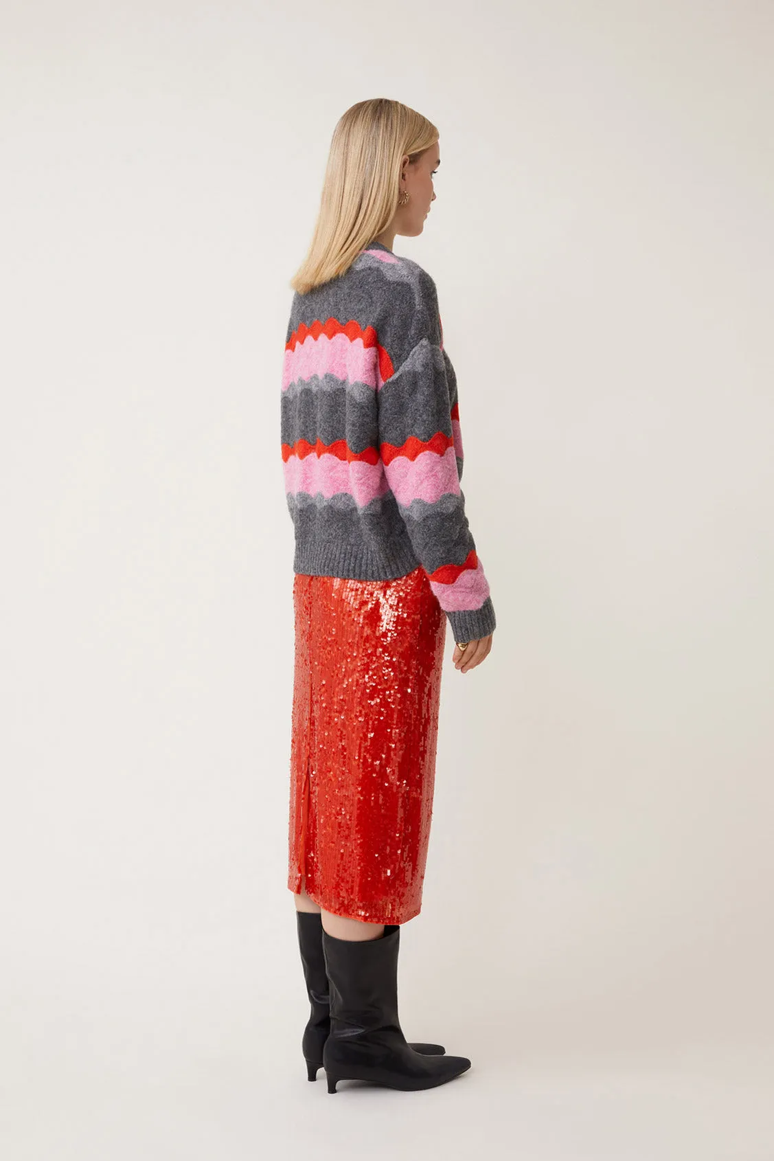 Suncoo Panayo Scallop Pattern Knitted Jumper