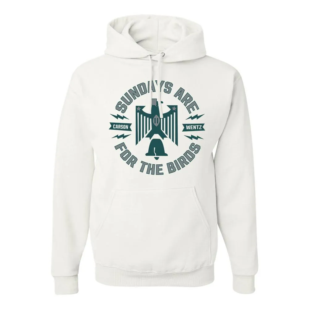 Sundays are for the Birds Pullover Hoodie | Sundays are for the Birds White Pull Over Hoodie