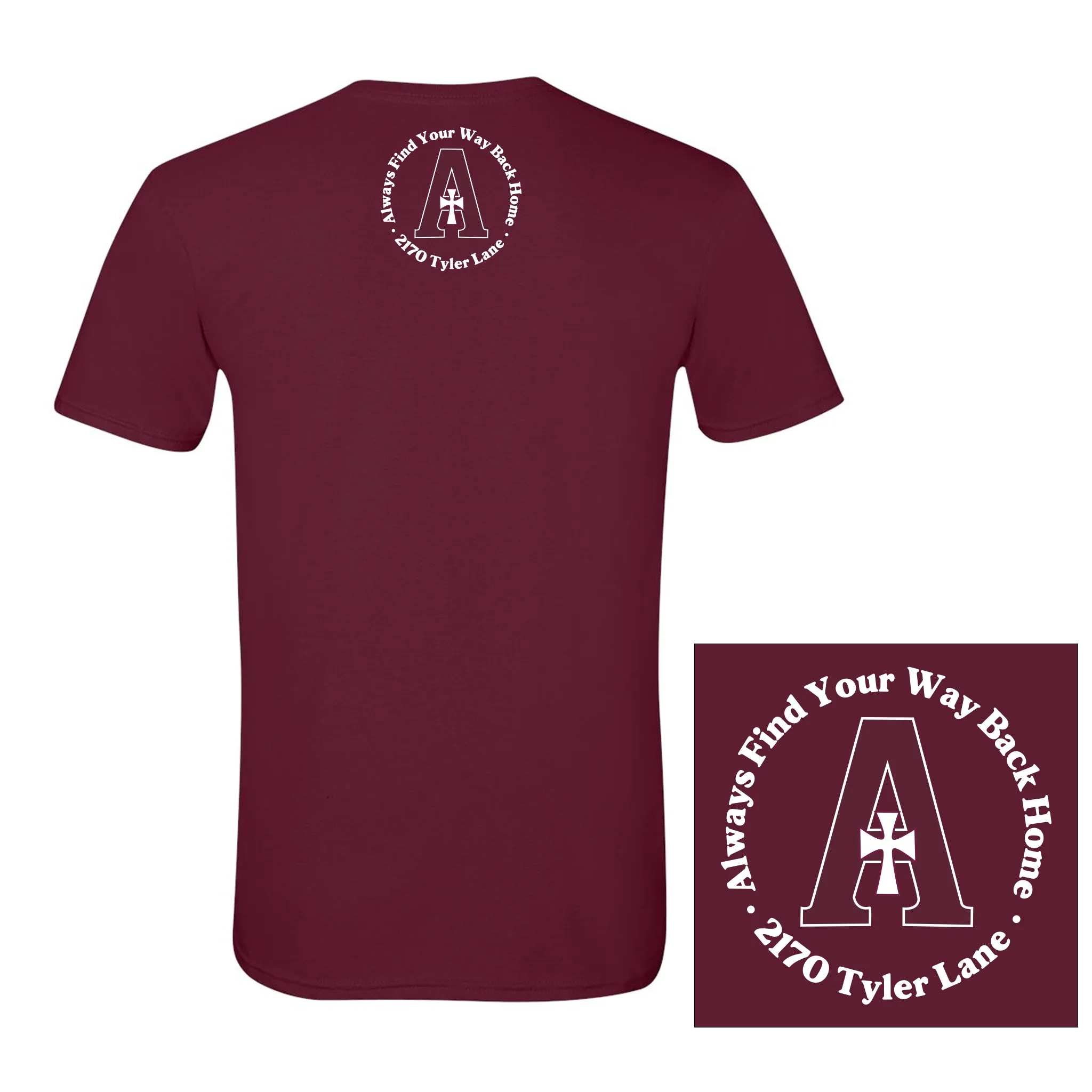 T-shirt - Maroon - Alumna - Find Your Way Back Home