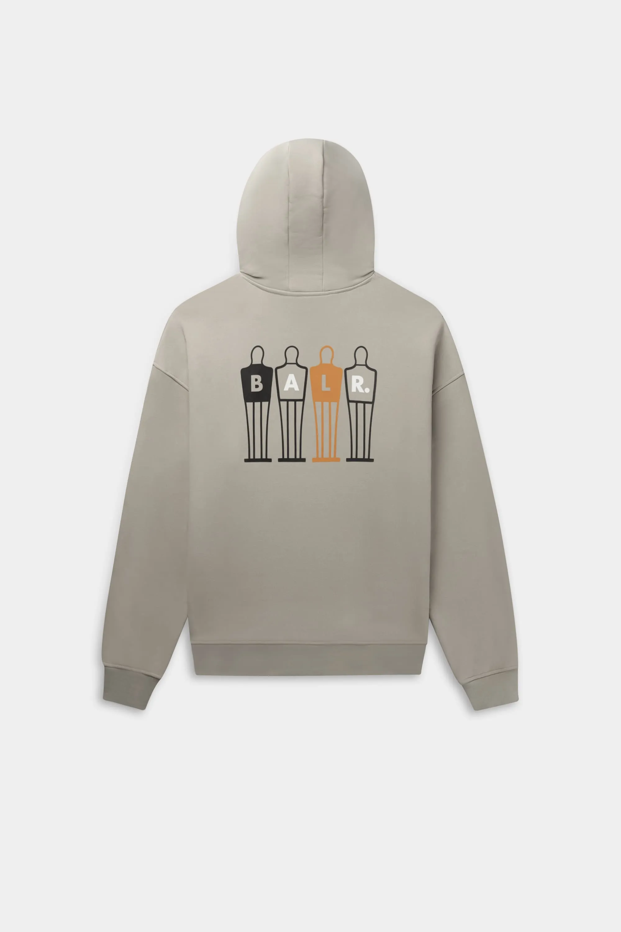 The Wall Box Fit Hoodie Silver Lining