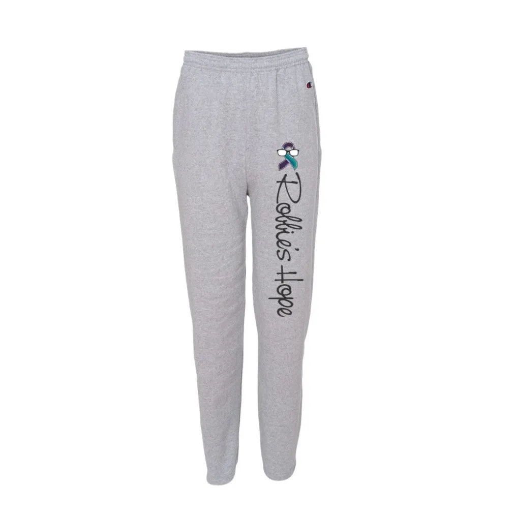 Women's Champion Open Bottom Sweatpants with Pockets