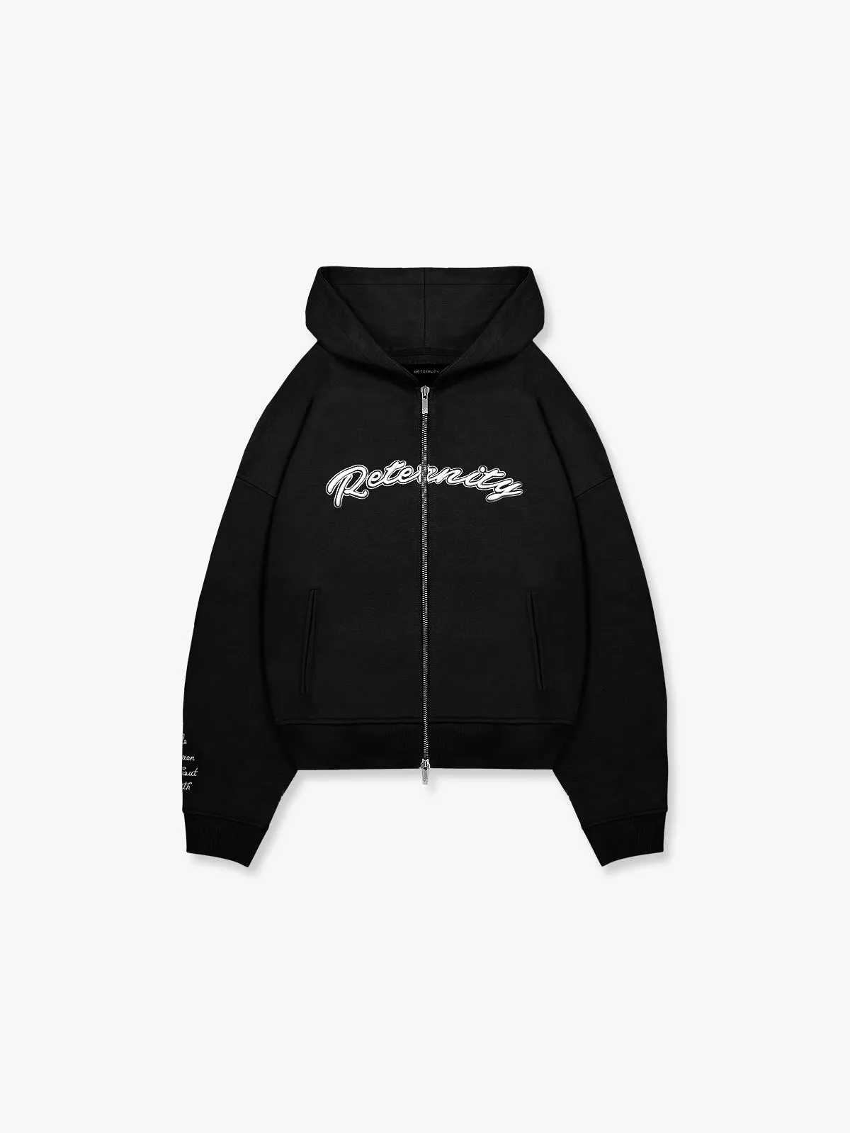 ZIP HOODIE 'THE VISION STAYS' - BLACK